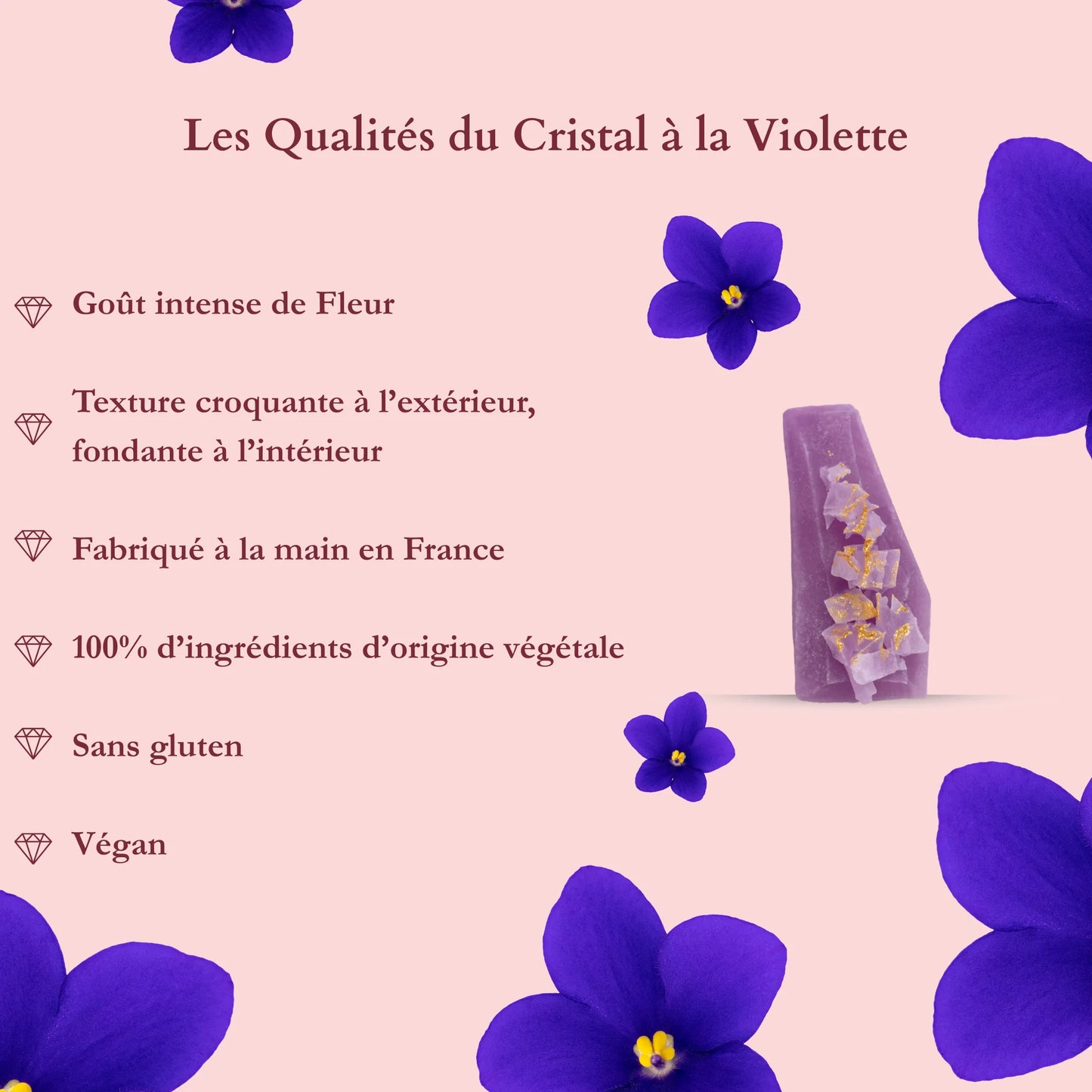 Cristallo Commestibile Viola