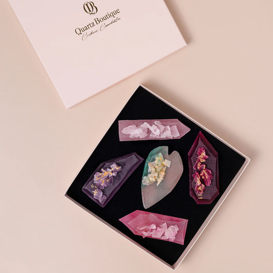 Amethyst collection - 5 edible crystals