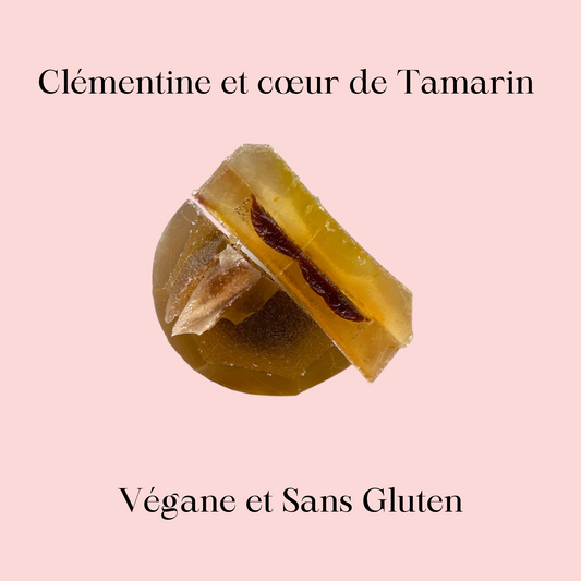 Edible crystal at the Clementine and heart of Tamarin