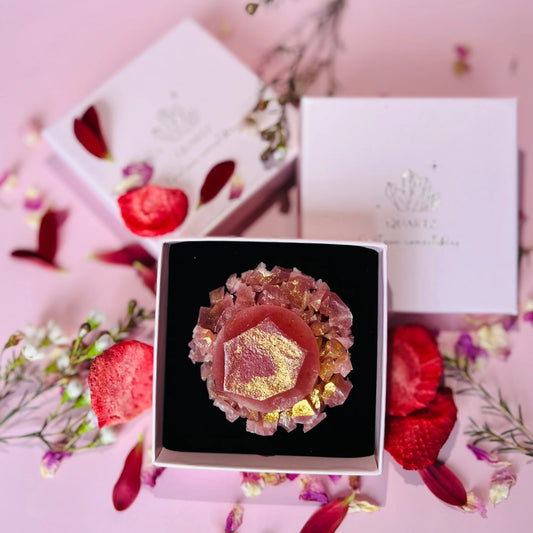 Strawberry edible crystal